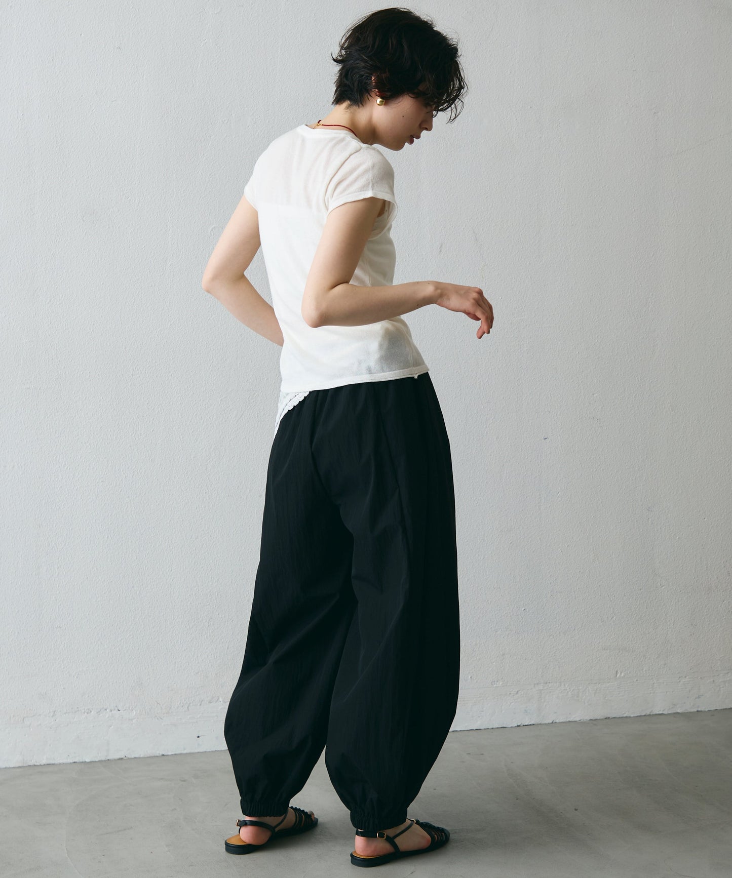 TNワッシャーバルーンロングパンツ