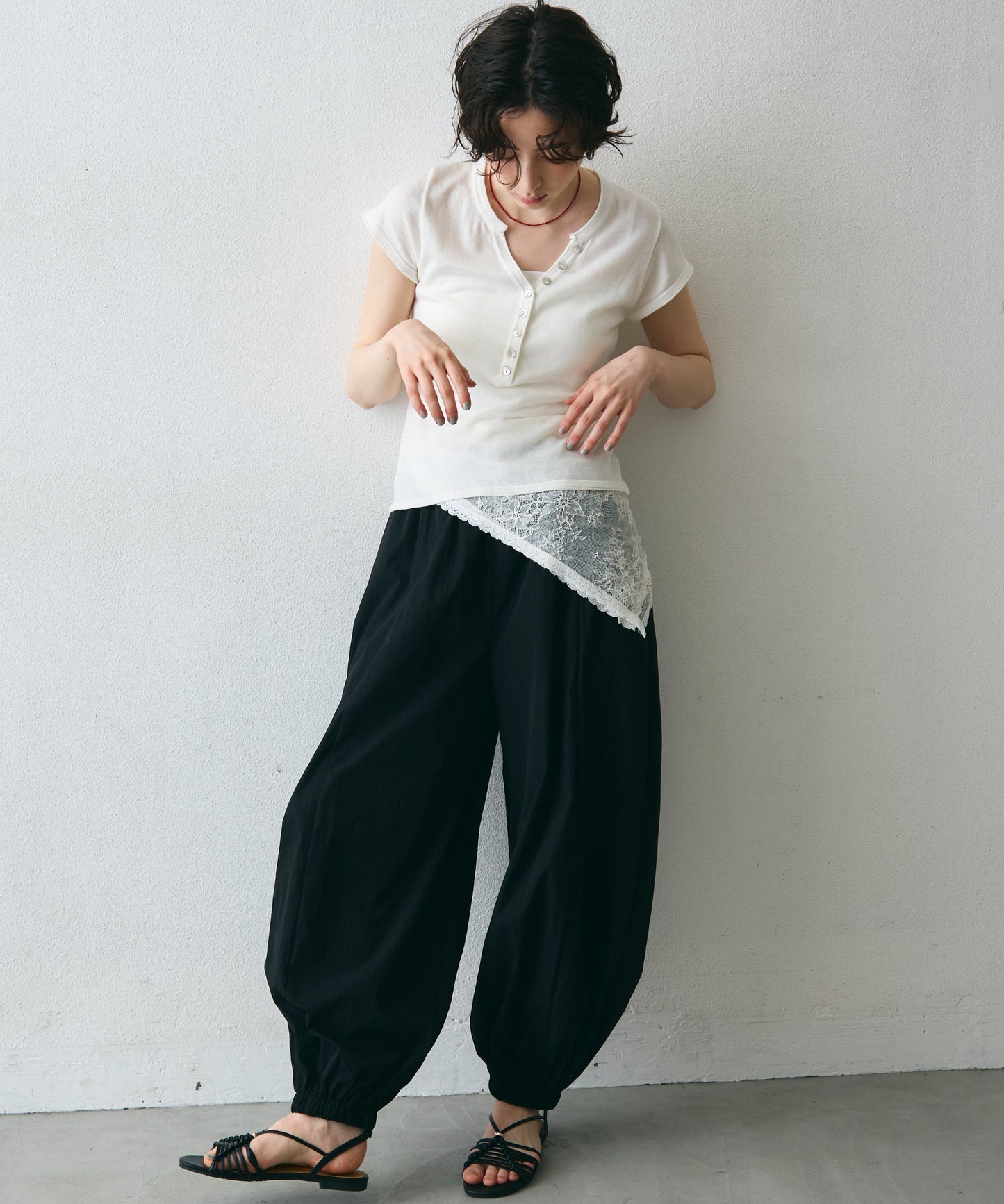 TNワッシャーバルーンロングパンツ