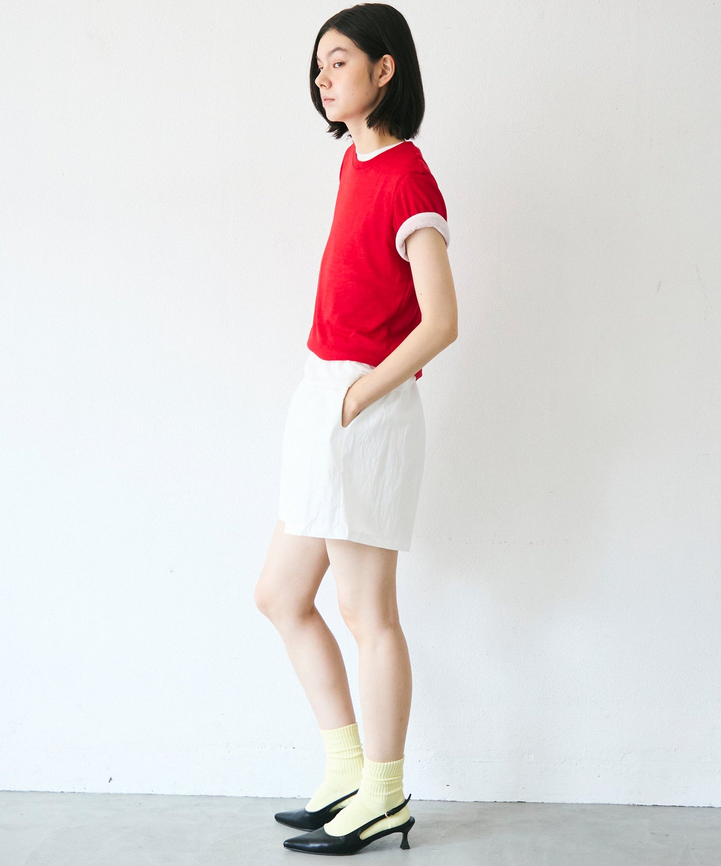 ギャザーイージーハーフパンツ