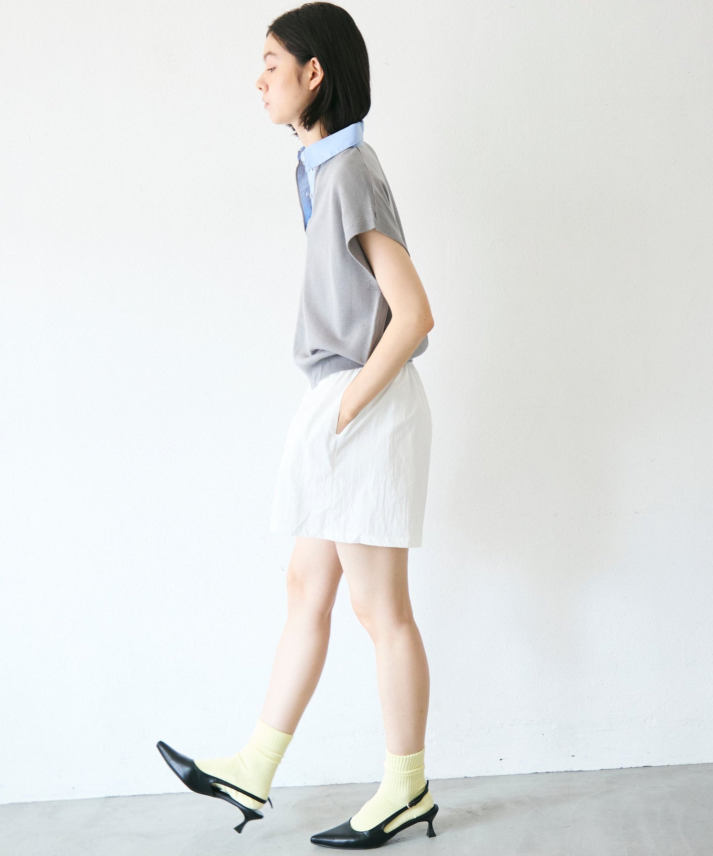 ギャザーイージーハーフパンツ