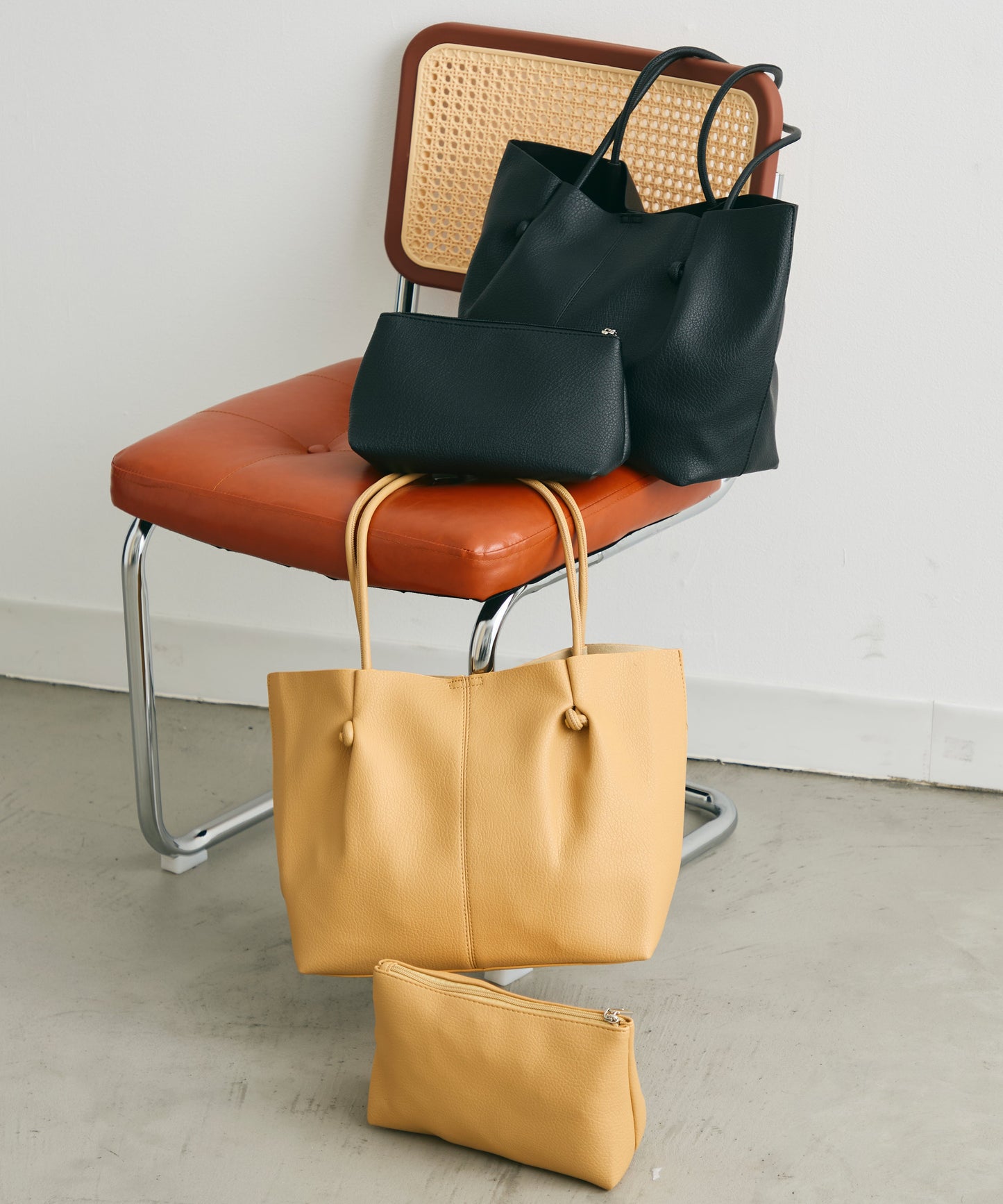 ノットストリングポーチ付きショルダーBAG
