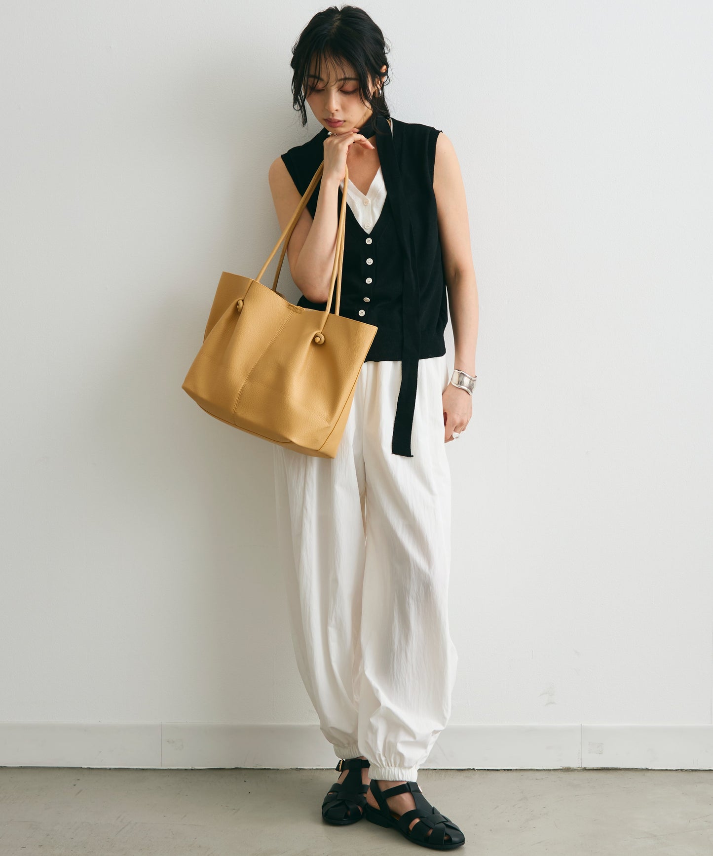 ノットストリングポーチ付きショルダーBAG