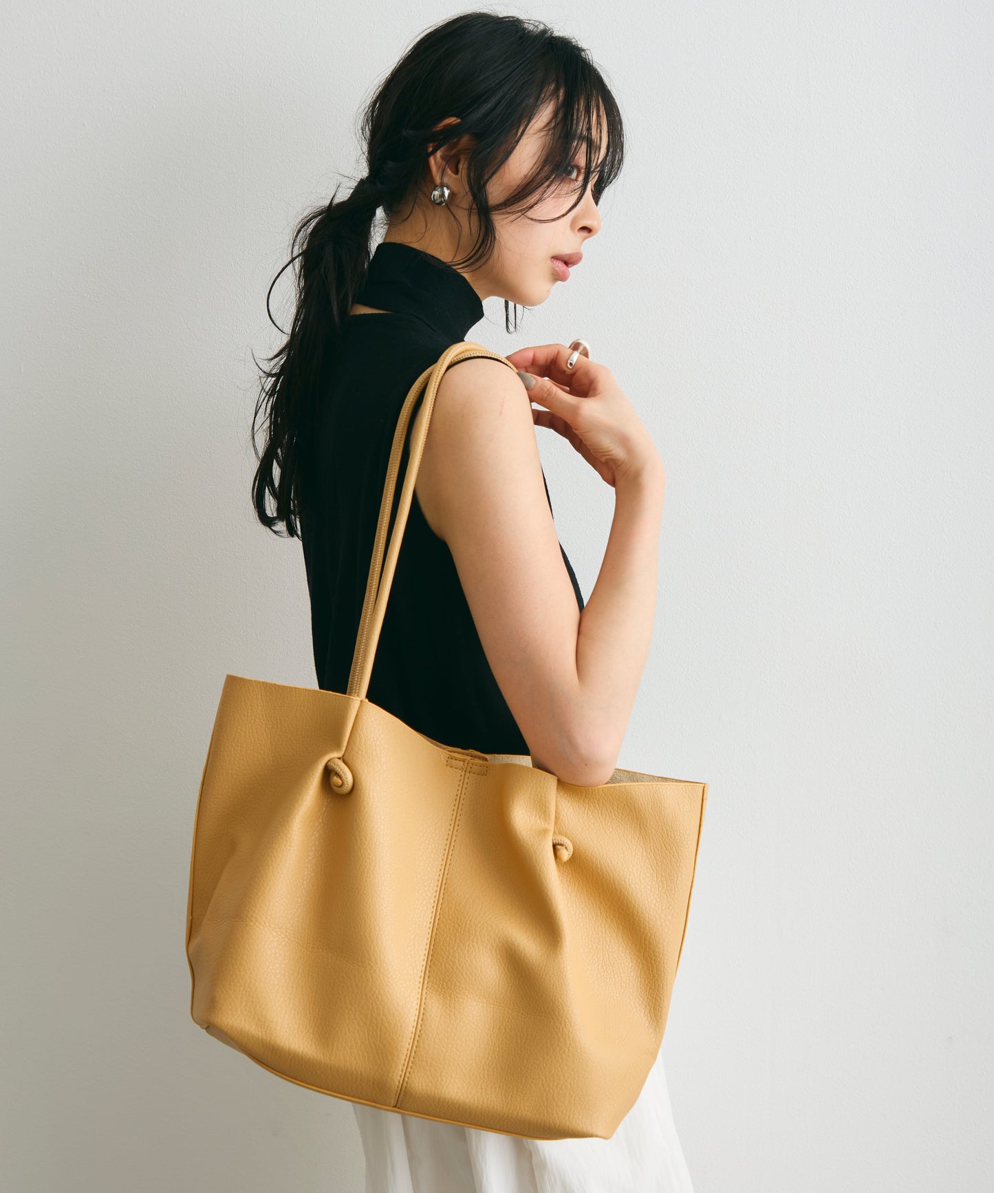 ノットストリングポーチ付きショルダーBAG