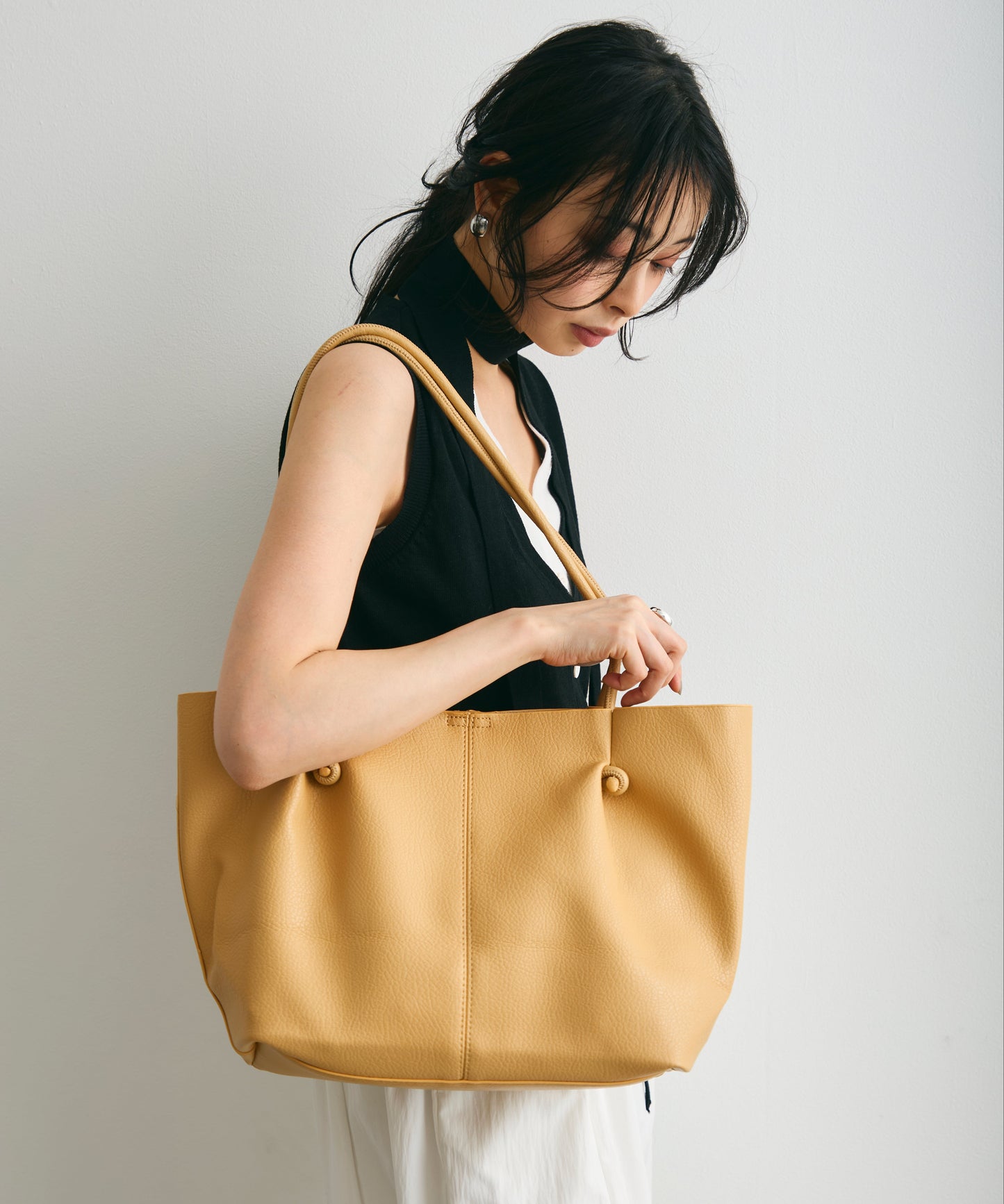 ノットストリングポーチ付きショルダーBAG