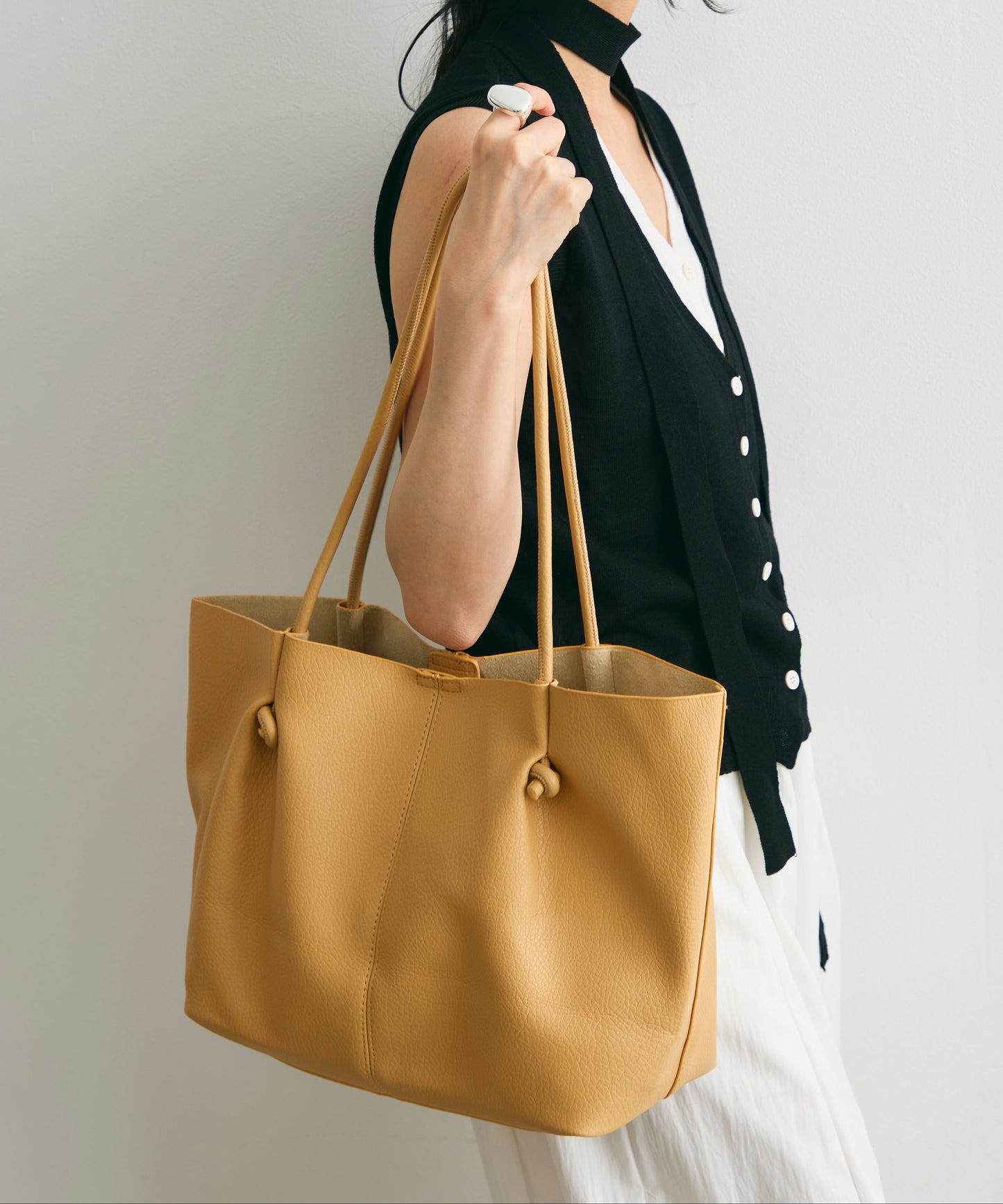 ノットストリングポーチ付きショルダーBAG