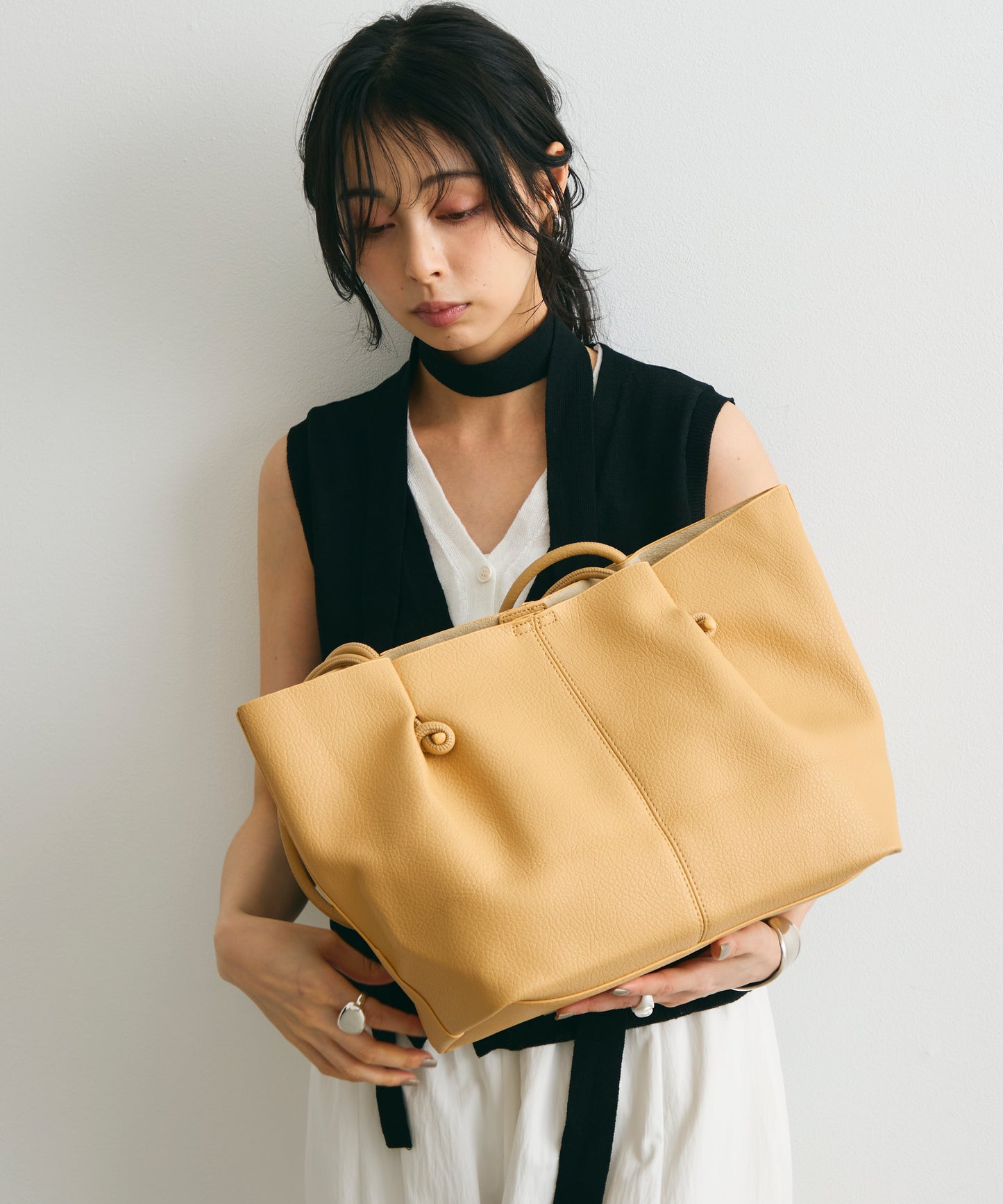 ノットストリングポーチ付きショルダーBAG
