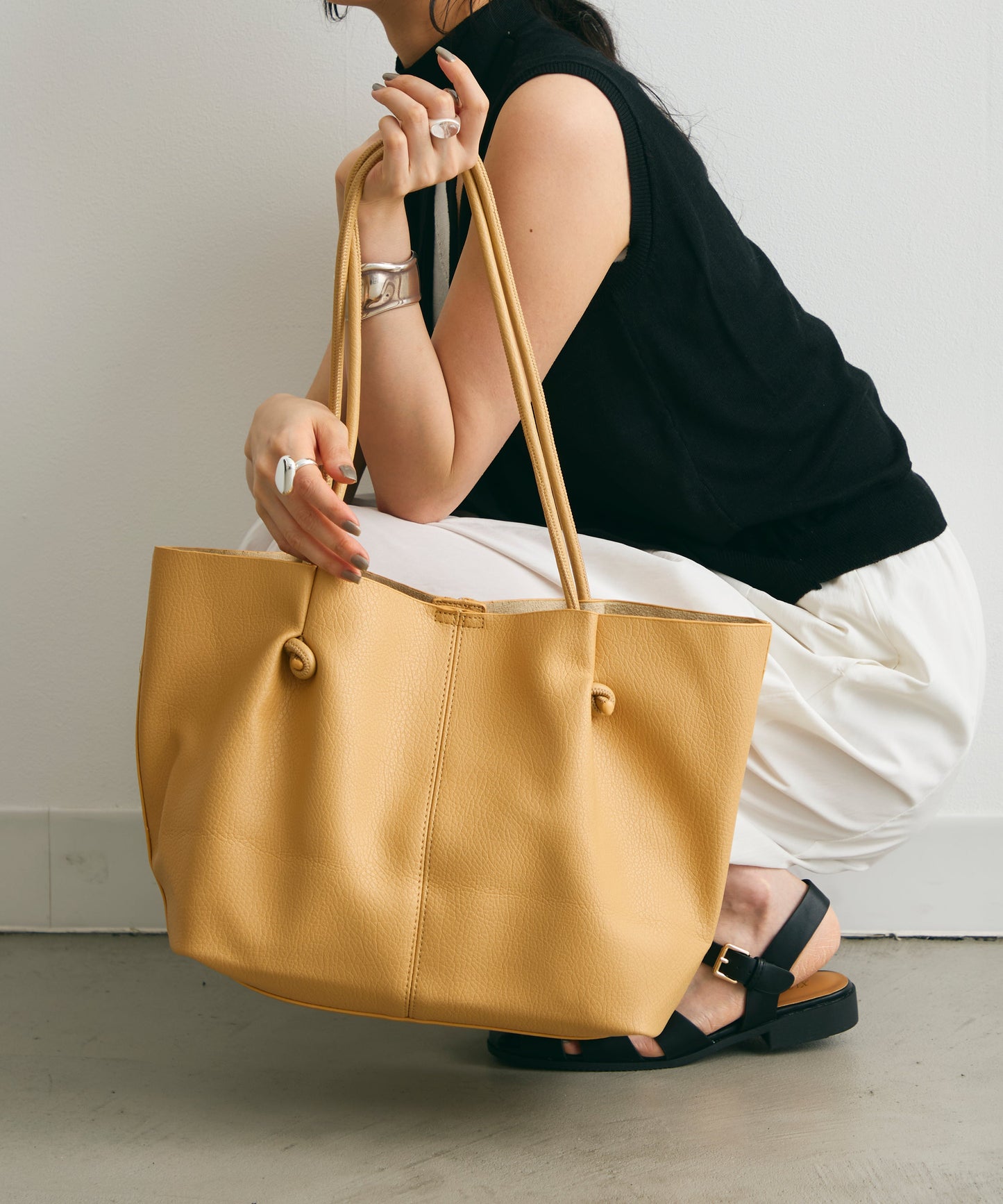 ノットストリングポーチ付きショルダーBAG