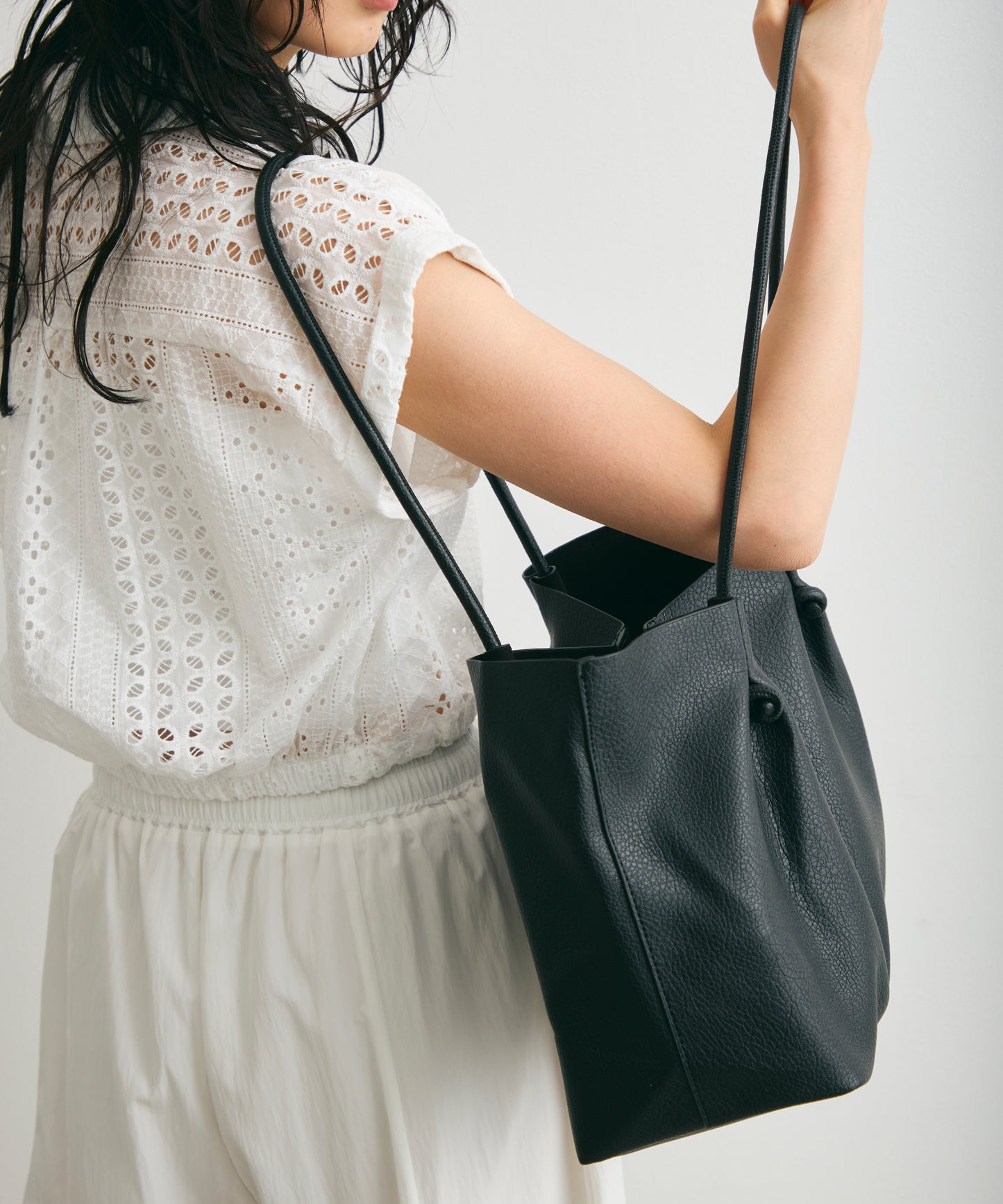 ノットストリングポーチ付きショルダーBAG
