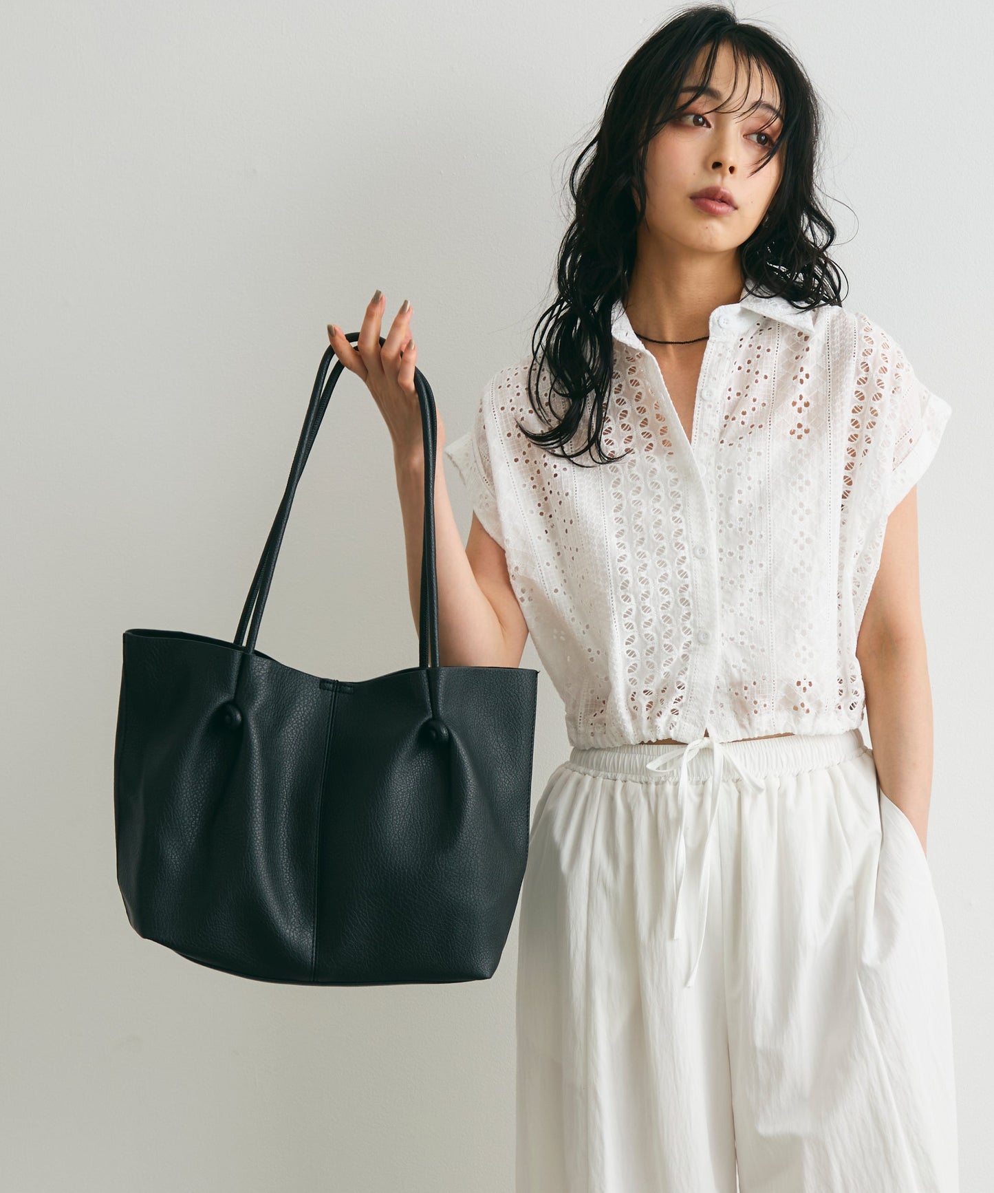 ノットストリングポーチ付きショルダーBAG