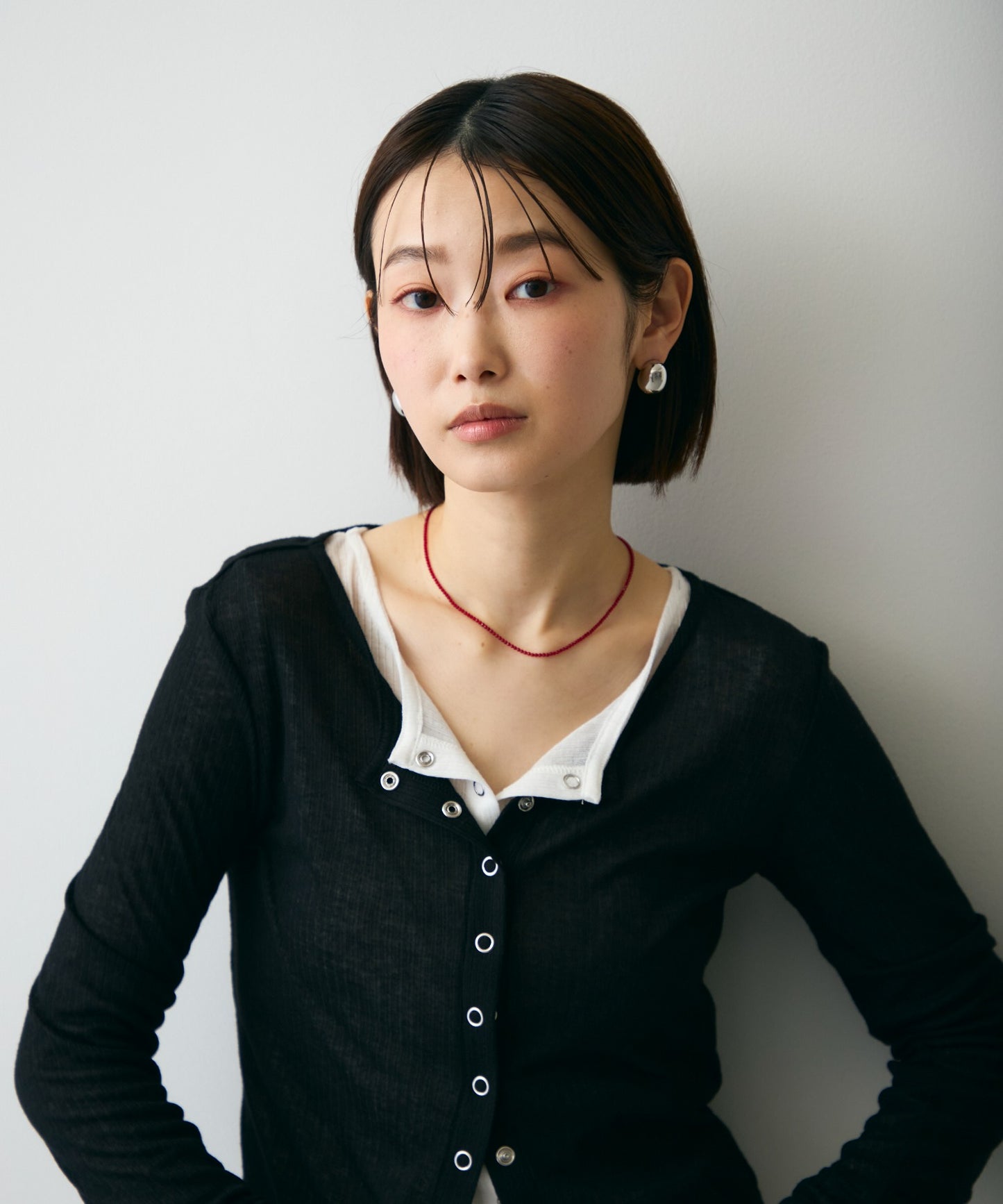 キラキラミニビーズネックレス