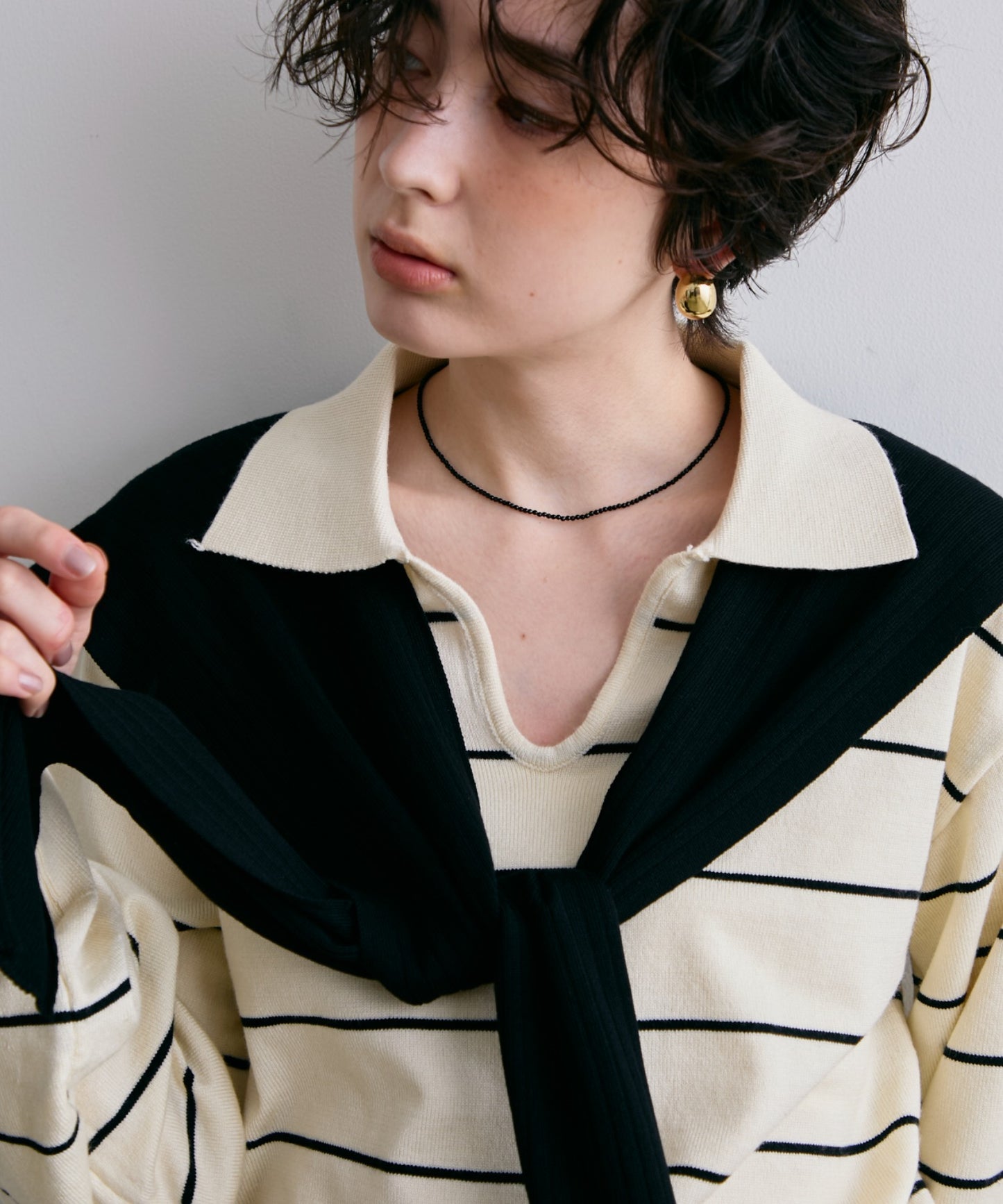 キラキラミニビーズネックレス