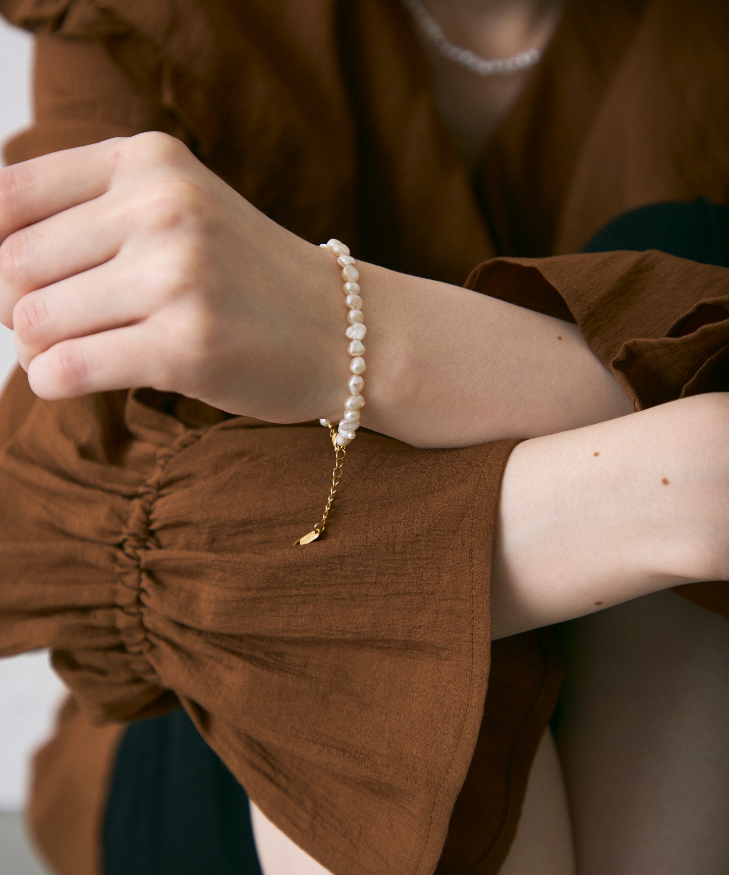 淡水パールブレスレット