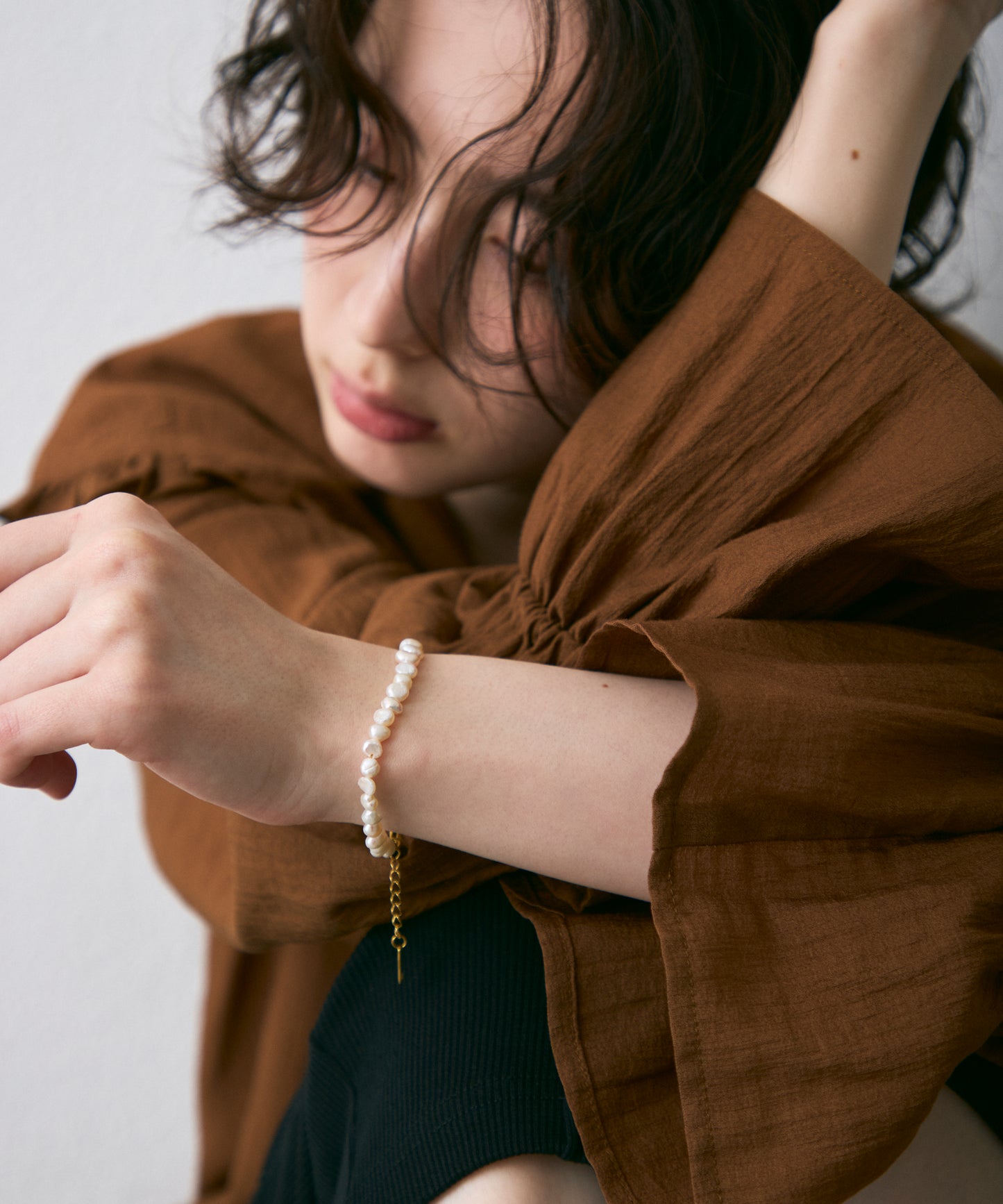 淡水パールブレスレット