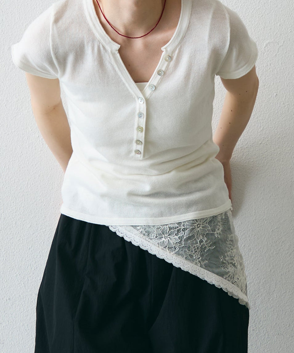 チュールレーススクエアスカーフ