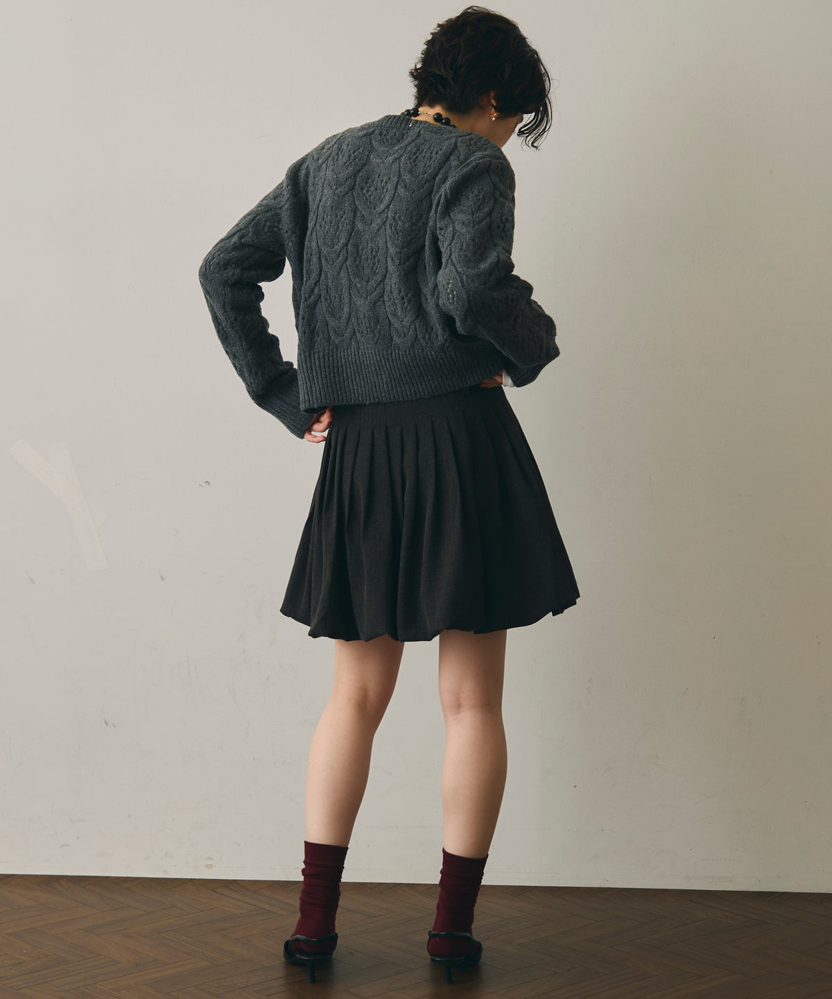 タックバルーンミニスカート