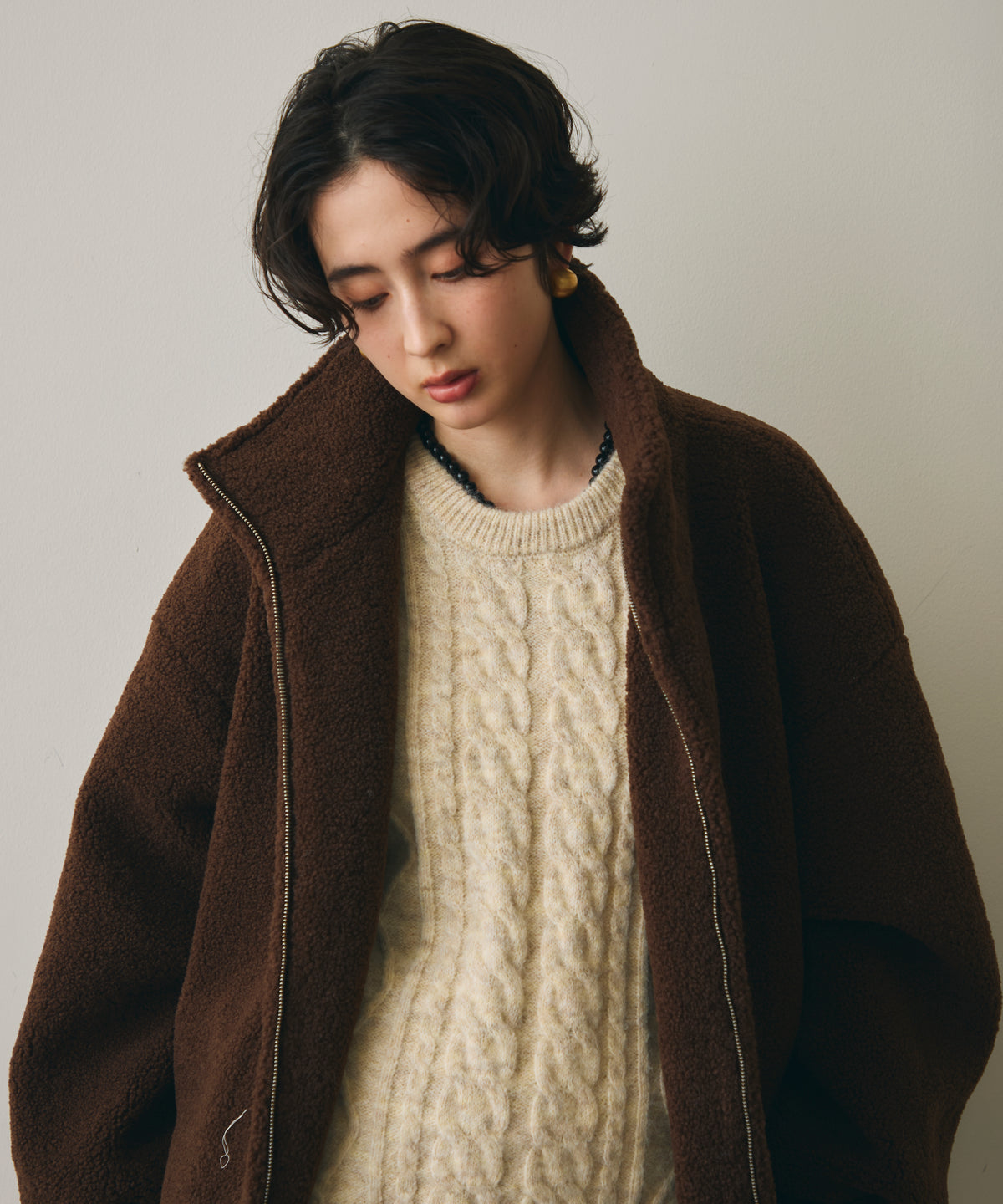 ボアドロストボンバージャケット