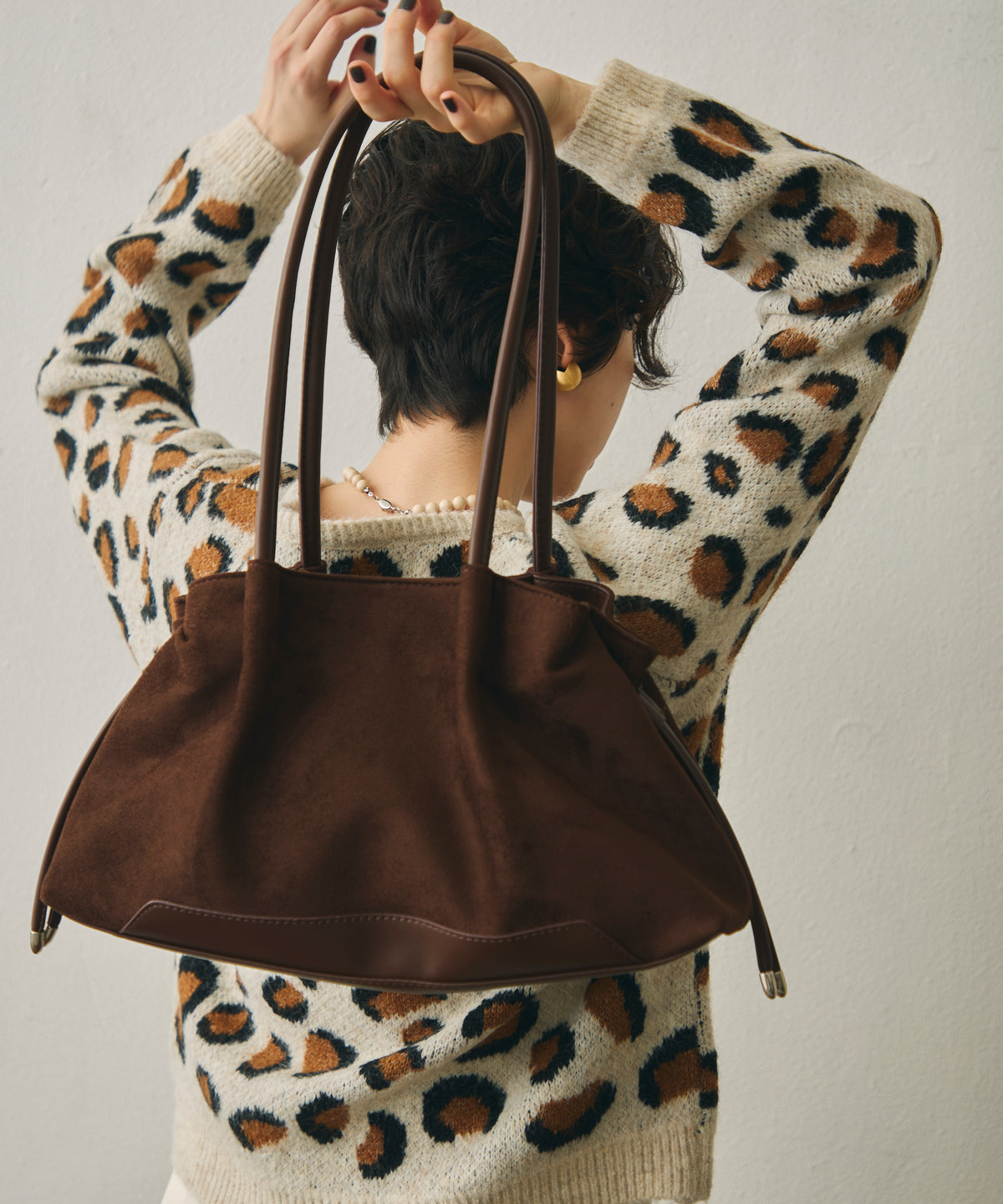 スウェードライクドレープショルダーBag