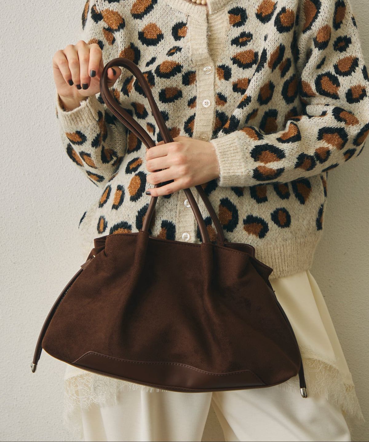 スウェードライクドレープショルダーBag