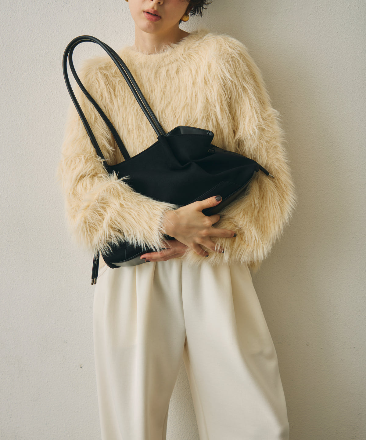 スウェードライクドレープショルダーBag