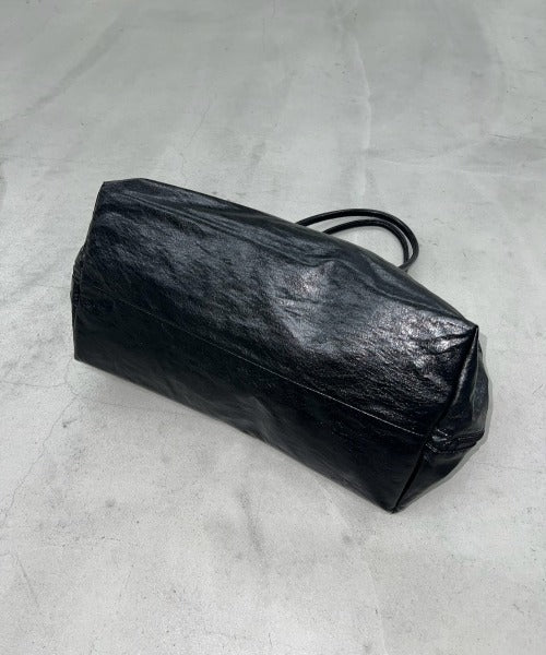レザーライクビッグボストンBag