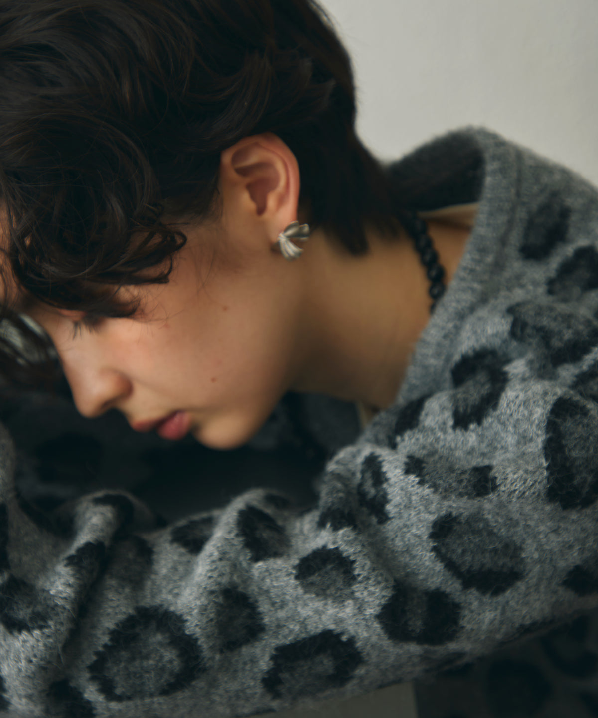 メタルリボンピアス